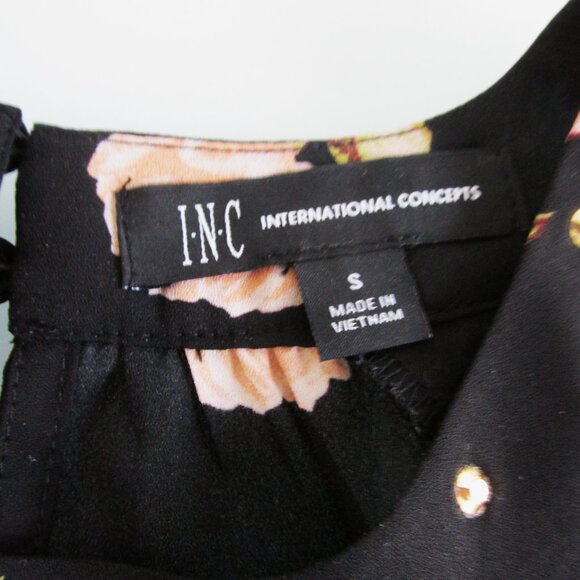 INC International Concept Women's Cold Shoulder Blouse Size Small - Picture 3 of 8